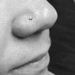 Nostril piercing - crystal nose stud