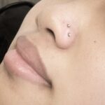 Double nostril nose piercing