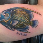Tropical fish color tattoo - by QOH tattoo artist Leilani